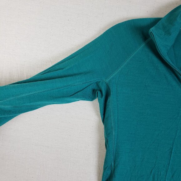 Icebreaker Bodyfit 200 Base Layer 1/4 Zip New Zealand Merino Wool Teal size S - Picture 10 of 11